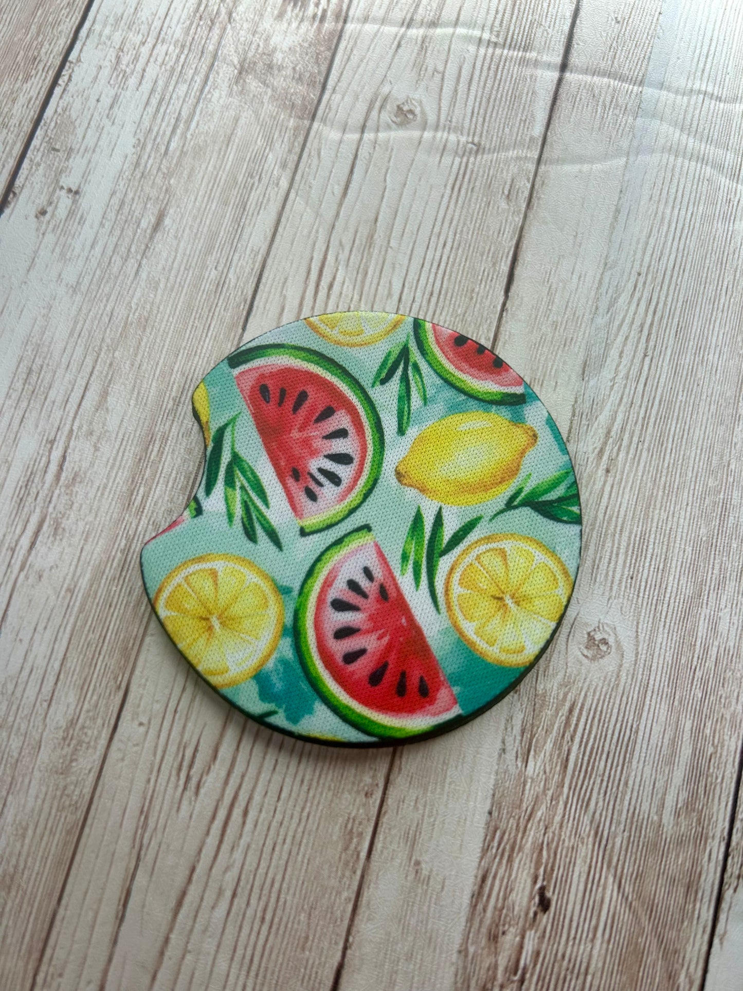 Car Coaster - Lemons and watermelon