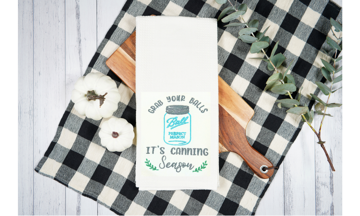 Canning Season Cotton Tea Towel