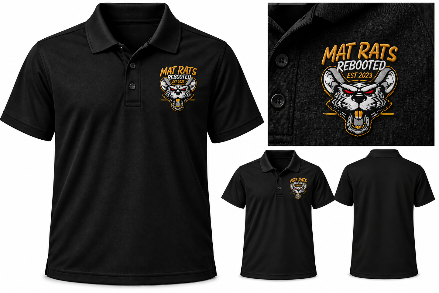 Mat Rats Youth Embroidered Polo Shirt