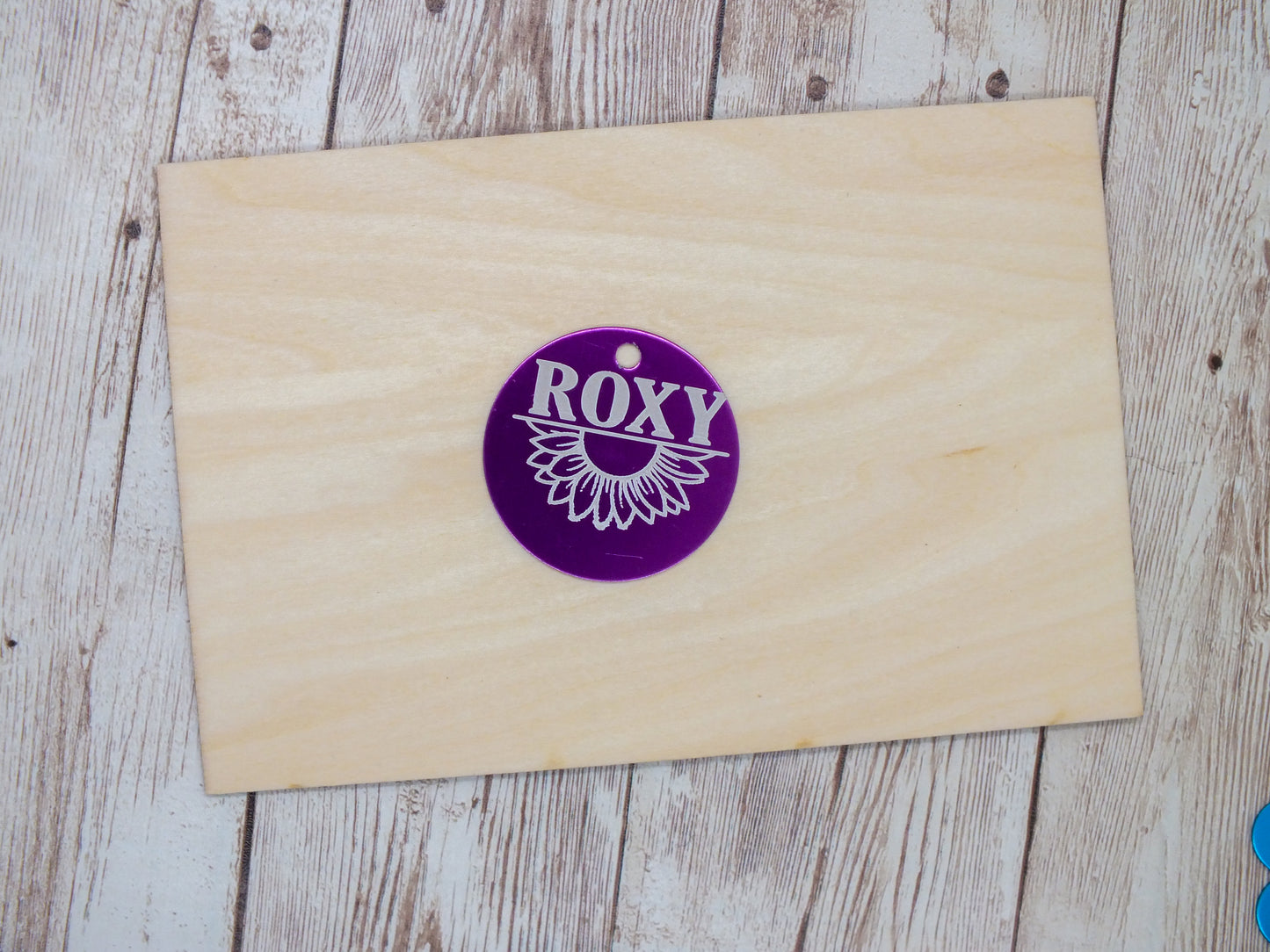 Sunflower Pet ID tag