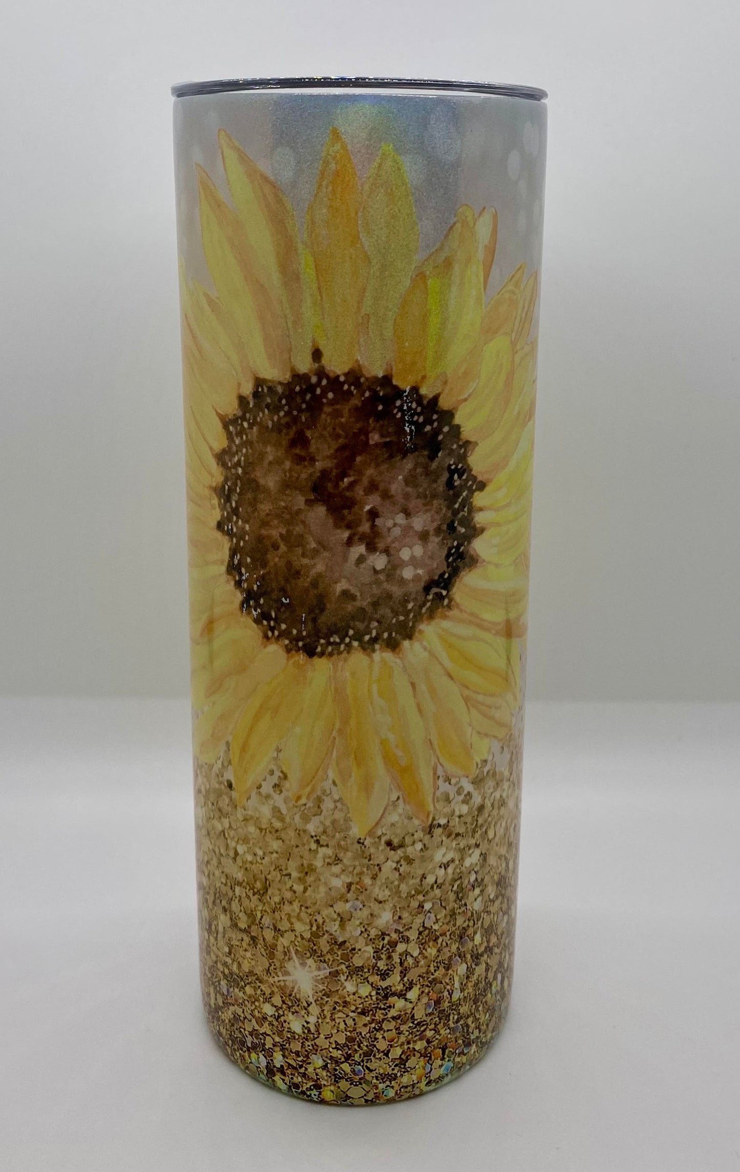 Sunflower Gold Shimmer Tumbler