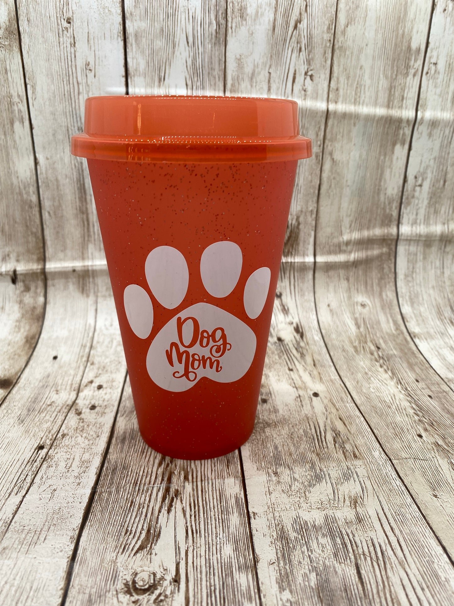 Dog mom color changing cup