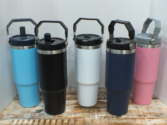 30oz Tumbler Water bottle with Name Engraved