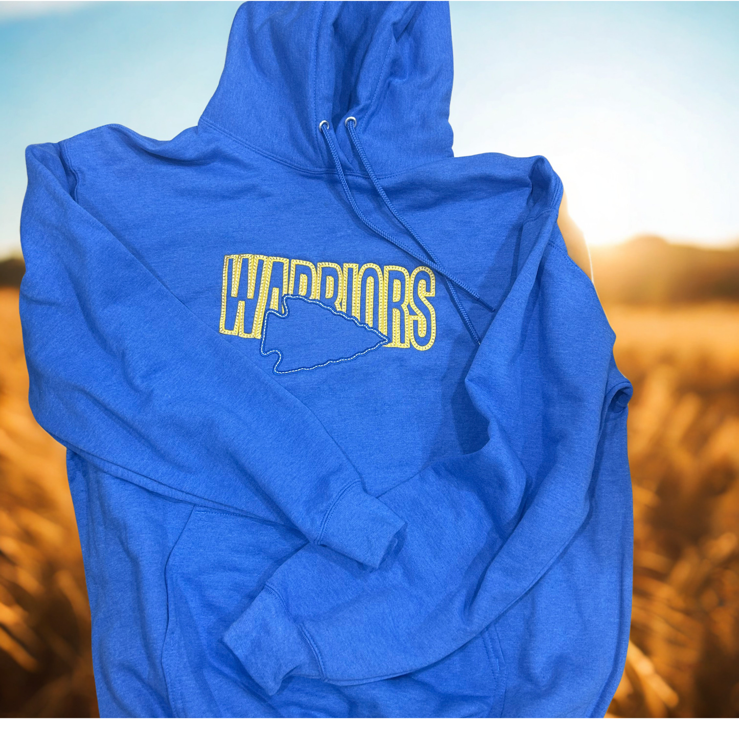 Warriors Embroidered Hooded Sweatshirt