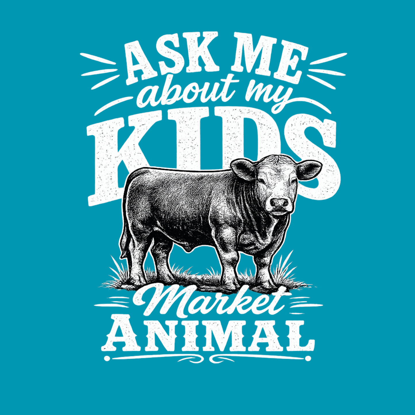 Ask Me About My Kids Market Animal T-Shirt