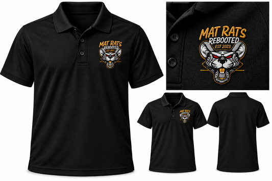Mat Rats Adult Embroidered Polo Shirt