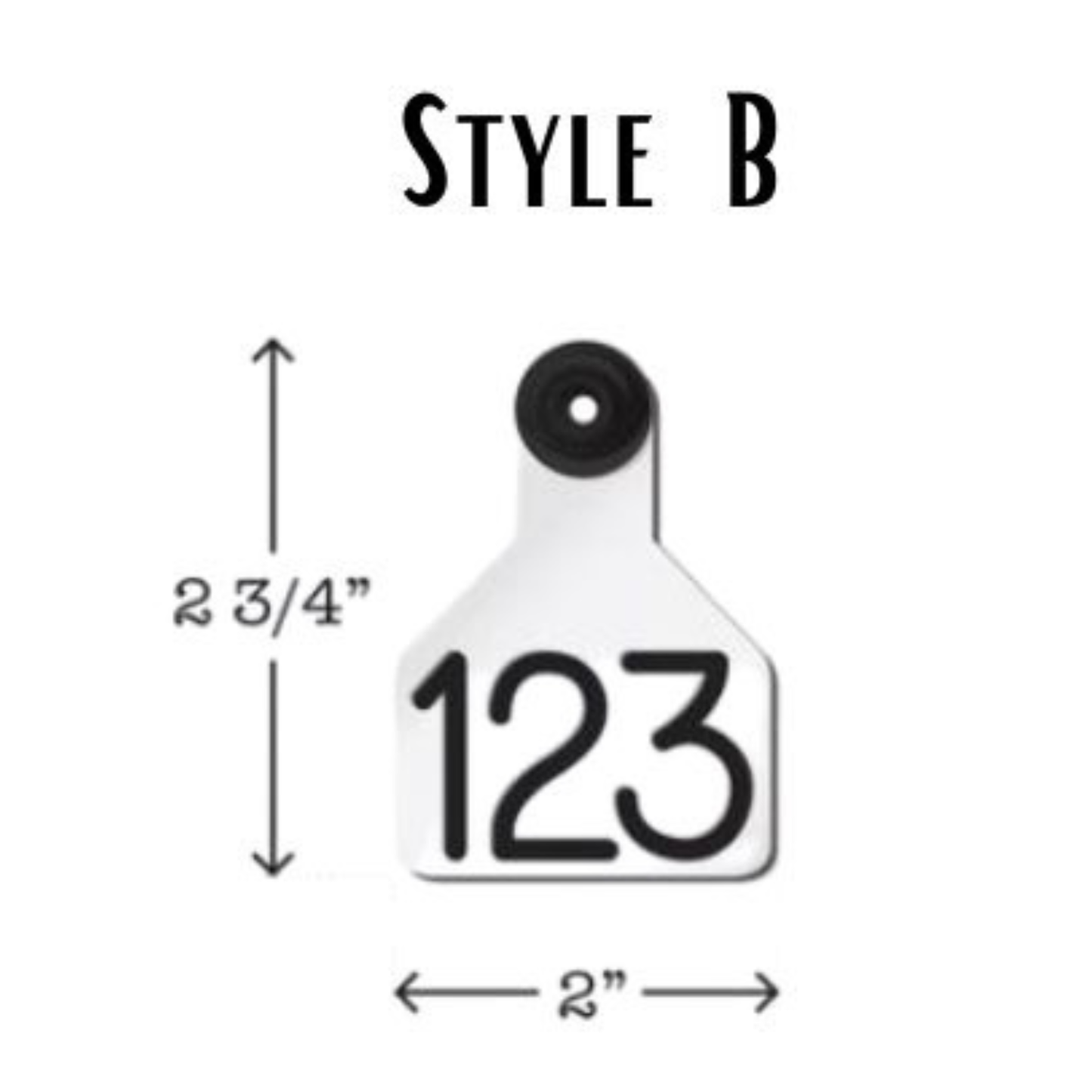 Custom Engraved Cow Tags