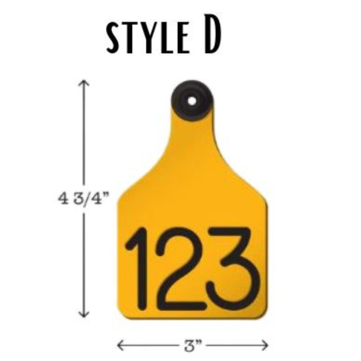 Custom Engraved Cow Tags
