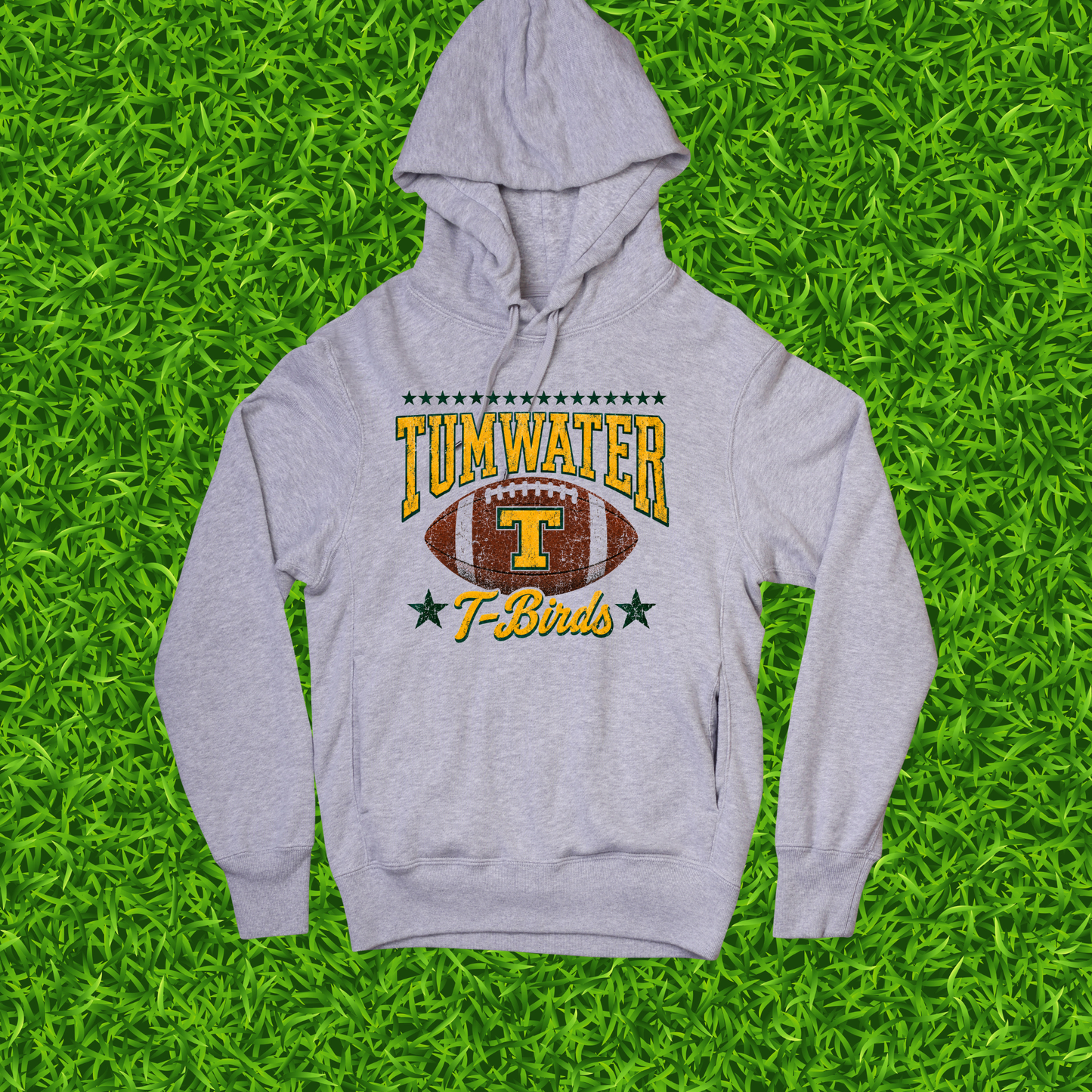 Tumwater T-Birds Vintage Football Hooded Sweatshirt