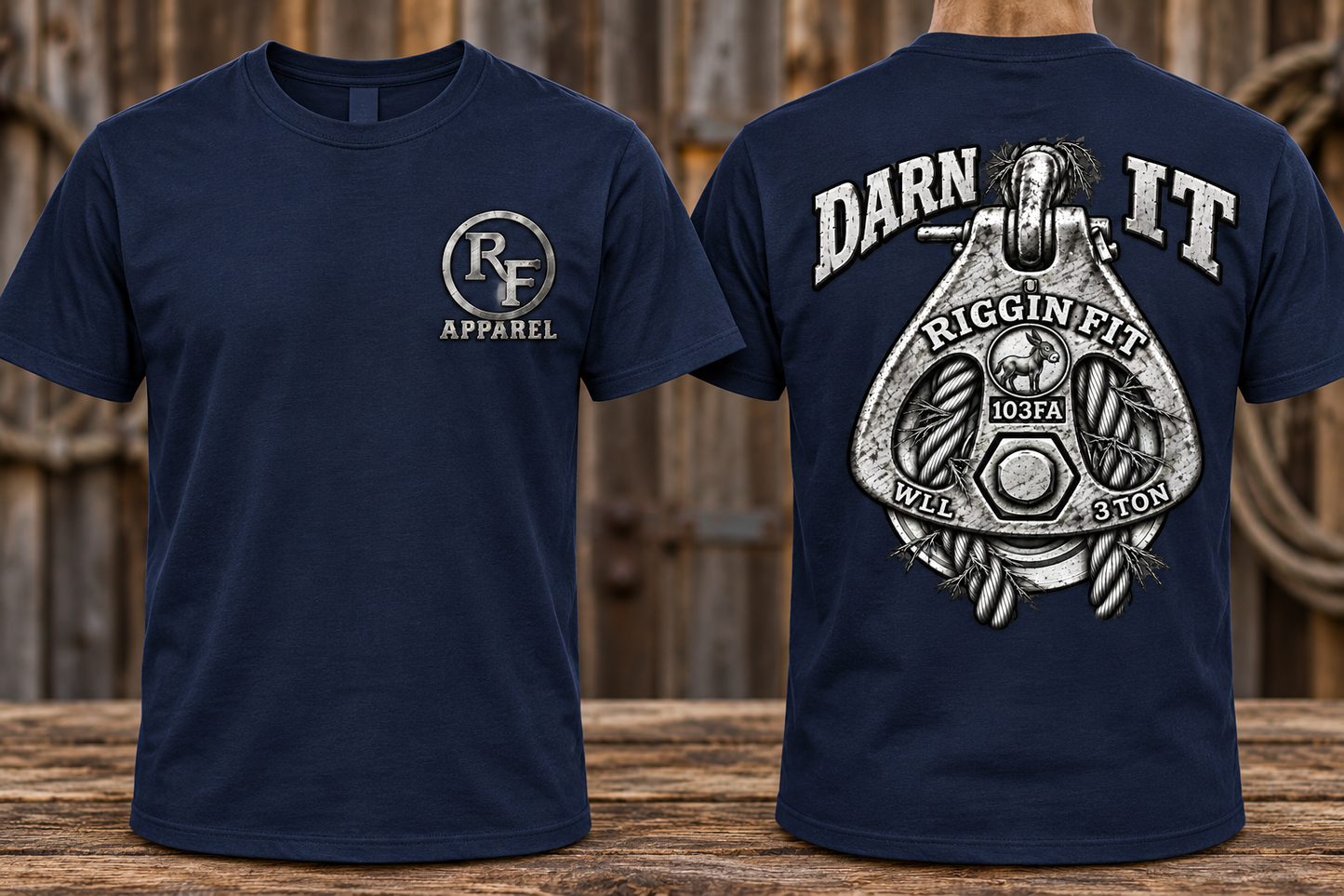 Darn It Riggin' Block Cable T-Shirt