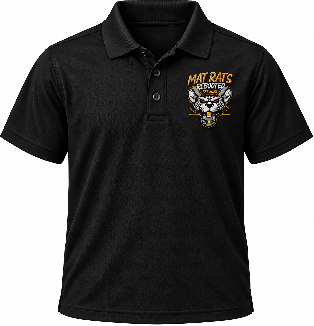 Mat Rats Adult Embroidered Polo Shirt